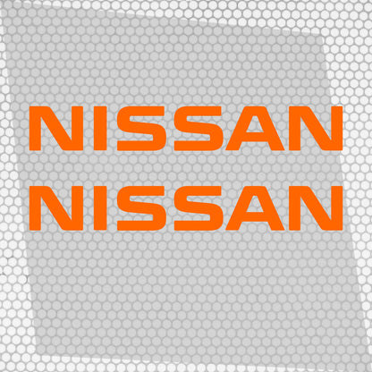Set 2 Pcs Nissan Logo Decal Sticker Sport Racing Stripes Emblem Graphic | Nissan Cut Emblem logo Vehicle Sticker, Vinyl Car Decal Both Sides