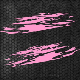 Set 2 Pcs Jerked Grounge Theme Decals Auto Sticker
