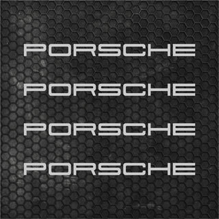 Set 4 Porsche Logo Graphic Vinyl Motorsport Emblem Sticker