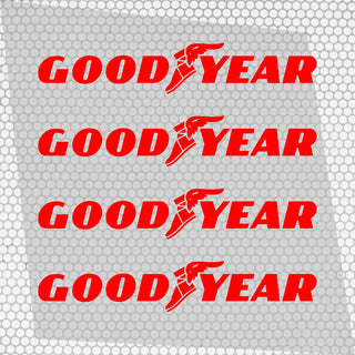 Set 4 Goodyear Tyre Sponsor Vinyl Racing Motorsport Emblem Sticker