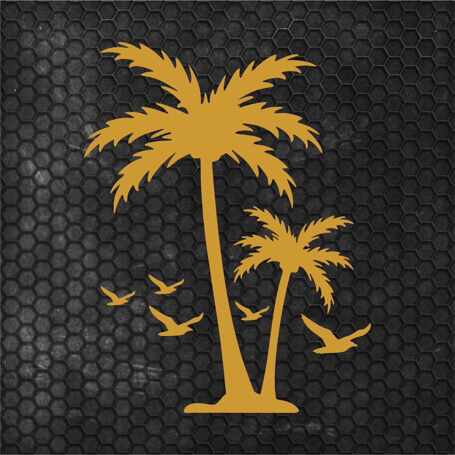 Set Caravan Palm Trees and Seagulls Birds Graphics Decals | Summer theme Camper Van Caravan Car Vehicle Decor Kit | Motorhome Adhesive Vinyl