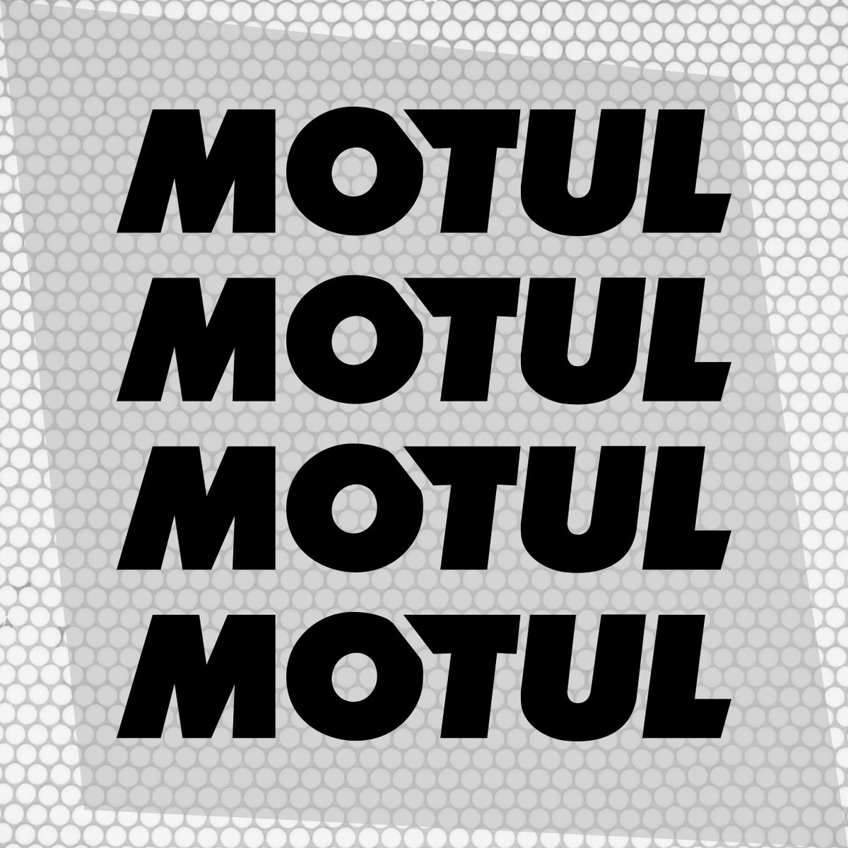 Set 4 Pcs Motul Oil Sponsor Emblem Graphic Stickers