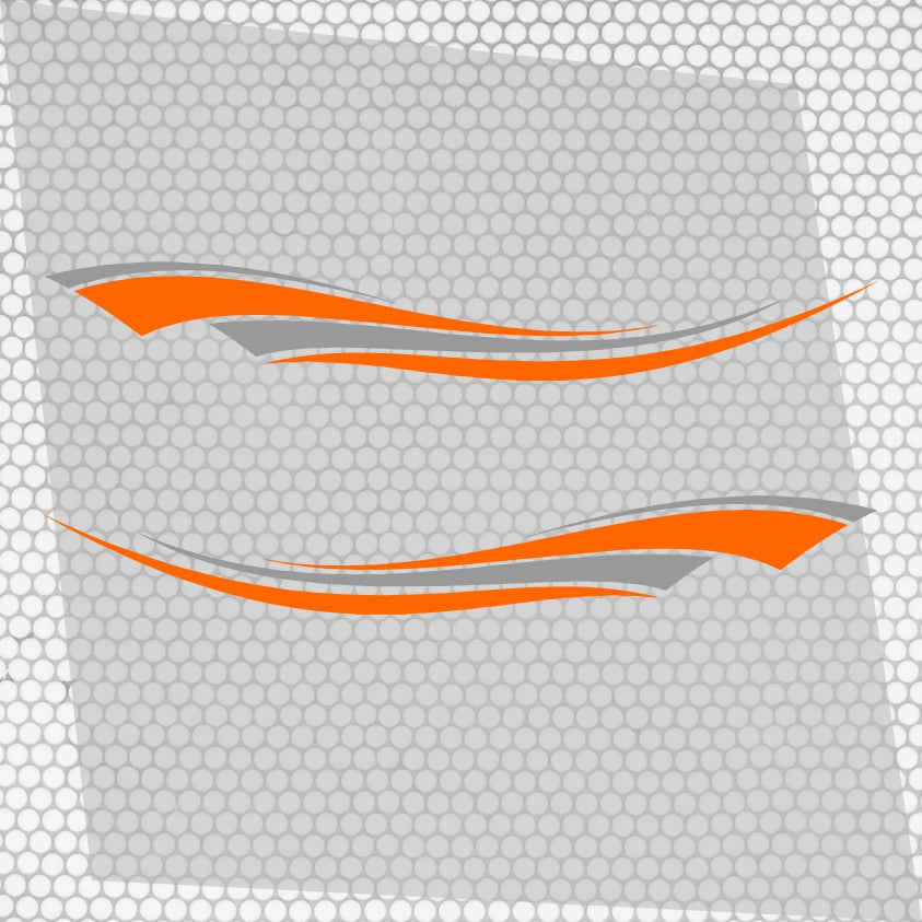 Set 2 Pcs Vehicle Stripes Auto Graphics Car RV Trailer Truck Boat Accent Stripe Both Sides Decals | Van Stripes Sides vinyl Decor adhesives