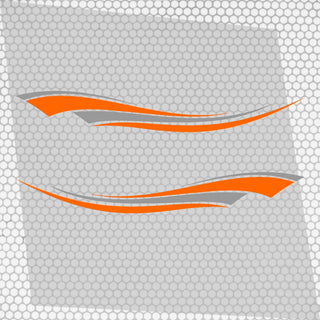 Set 2 Pcs Vehicle Stripes Auto Graphics Car Trailer Truck Boat