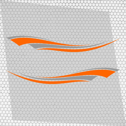 Set 2 Pcs Vehicle Stripes Auto Graphics Car RV Trailer Truck Boat Accent Stripe Both Sides Decals | Van Stripes Sides vinyl Decor adhesives