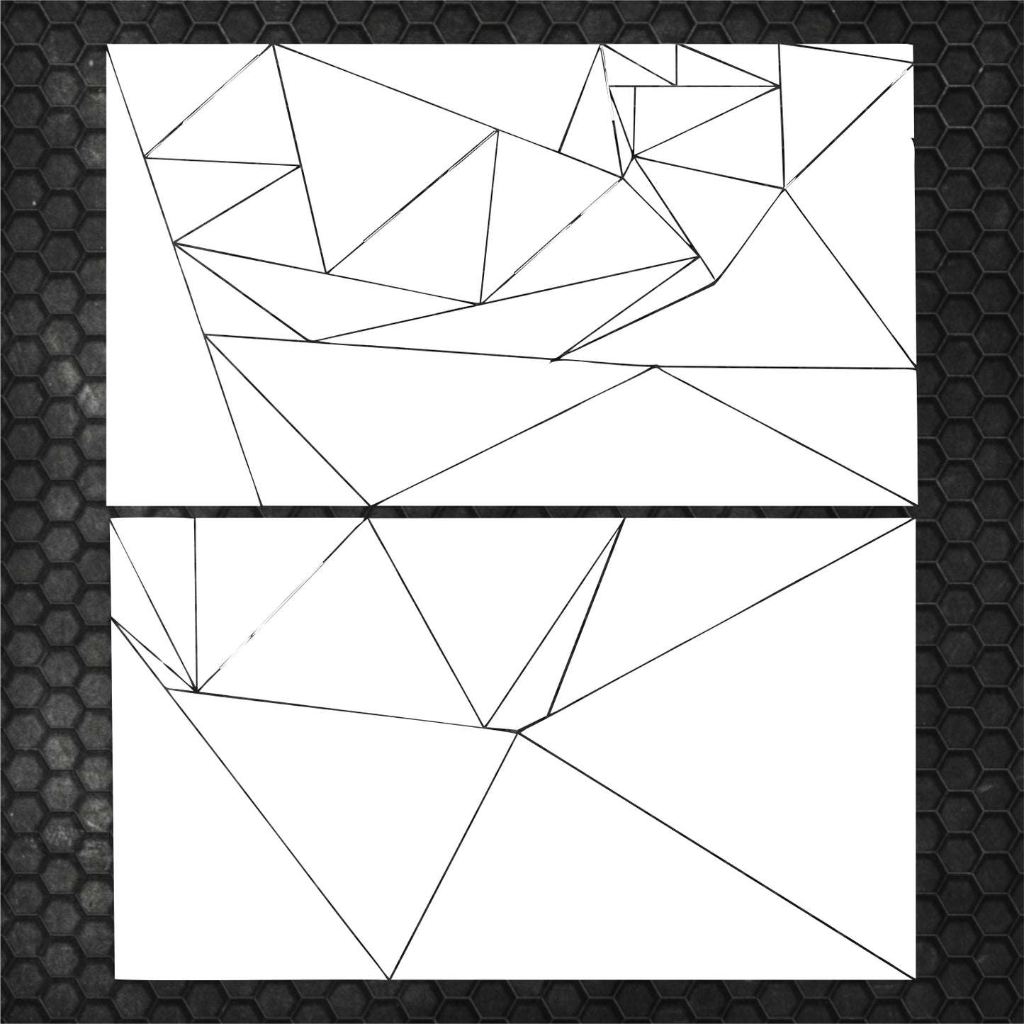 Kit 84 Pcs Triangles Camouflage Sticker Decal Graphics Both Sides | Universal Fit Body Racing Camo Car Van Offroad Vehicle Adhesive vinyl