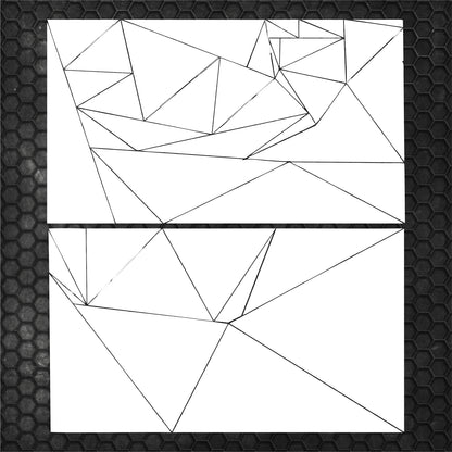 Kit 84 Pcs Triangles Camouflage Sticker Decal Graphics Both Sides | Universal Fit Body Racing Camo Car Van Offroad Vehicle Adhesive vinyl