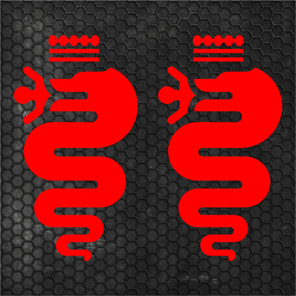 Set 2 Pcs HQ Car Hood and Sides Cover Stickers DIY Auto Vinyl Decals For Alfa Romeo Graphics MiTo Giulia Giulietta Car Tuning Accessories