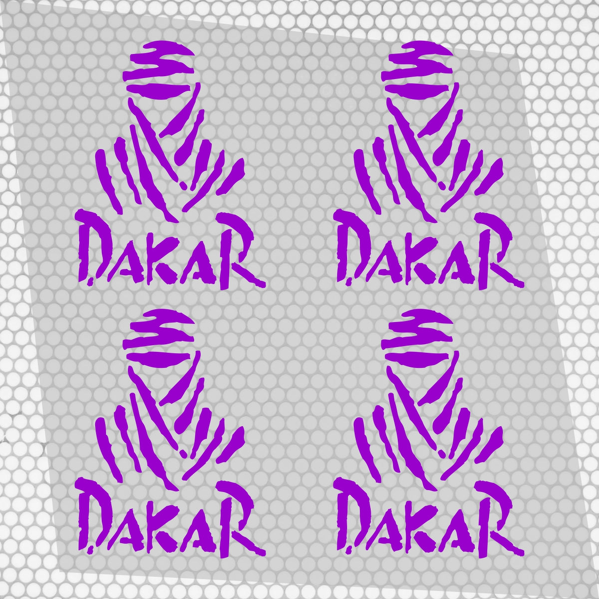 4 Pcs Dakar Sticker Sponsor Vinyl Decal Badge