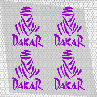 4 Pcs Dakar Sticker Sponsor Vinyl Decal Badge