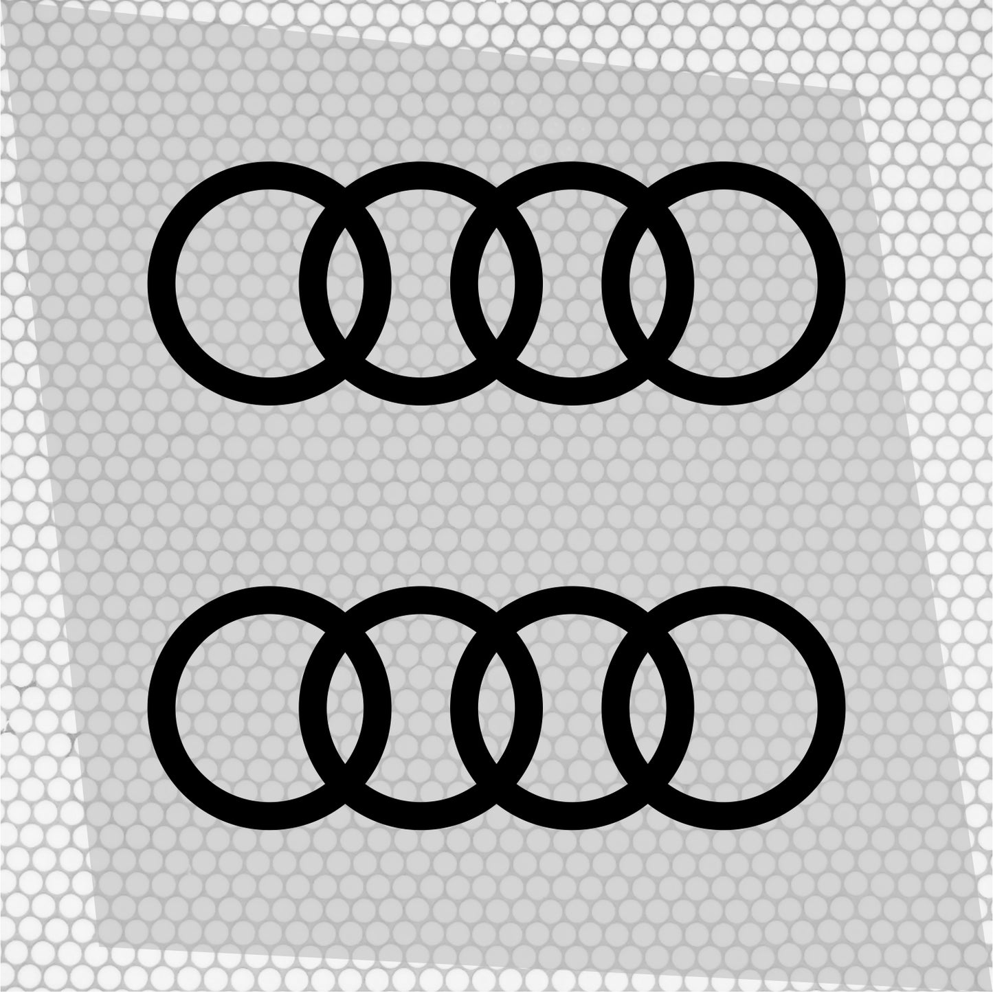 Set 2 Pcs Audi Emblem Graphic Decal Sticker | Premium kit 2 Audi Car Logos Motorsport Decals