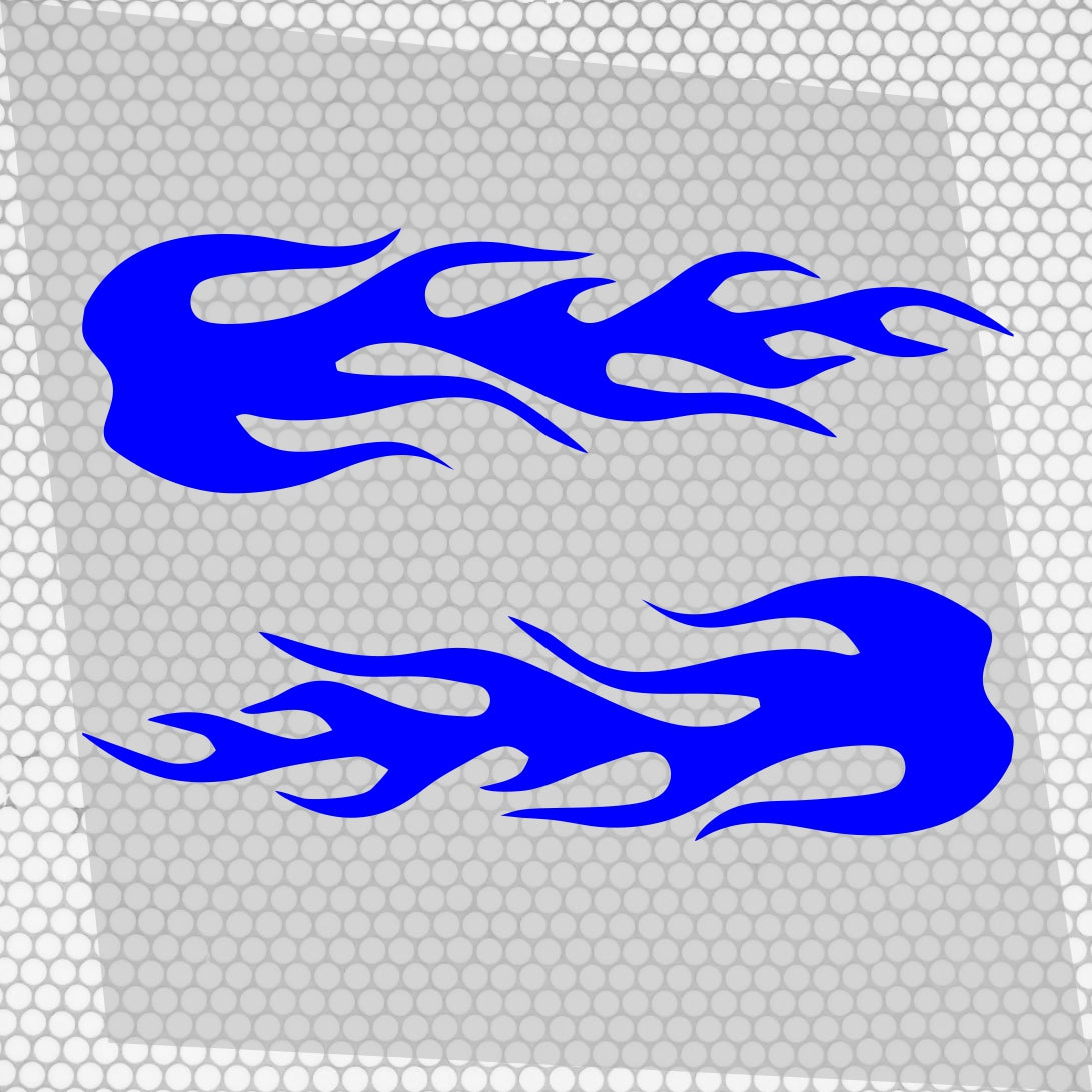 Set 2 Pcs Fire Flames Graphics effect car sticker Both Sides Stripes Decal Graphics Car, SUV, Truck Decals | Fire flames graphics Adhesive