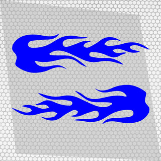 Set 2 Pcs Fire Flames Graphics effect car sticker