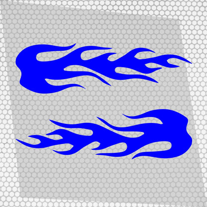 Set 2 Pcs Fire Flames Graphics effect car sticker Both Sides Stripes Decal Graphics Car, SUV, Truck Decals | Fire flames graphics Adhesive