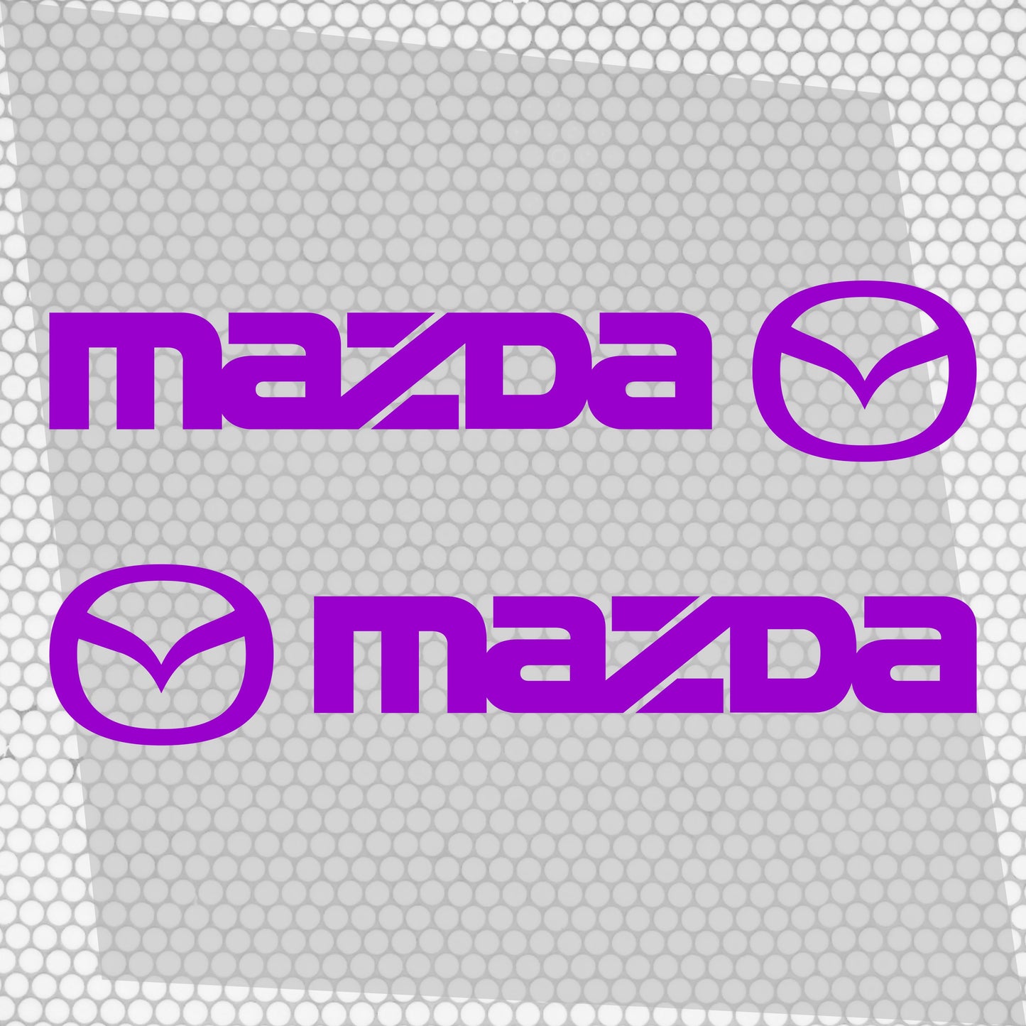 Set Mazda Logo Decal Sticker Sport Racing Stripes Emblem | Mazda Cut Emblem Graphic Vehicle Sticker, Vinyl Car Truck Van Decal Both Sides