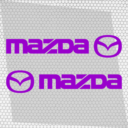 Set Mazda Logo Decal Sticker Sport Racing Stripes Emblem | Mazda Cut Emblem Graphic Vehicle Sticker, Vinyl Car Truck Van Decal Both Sides