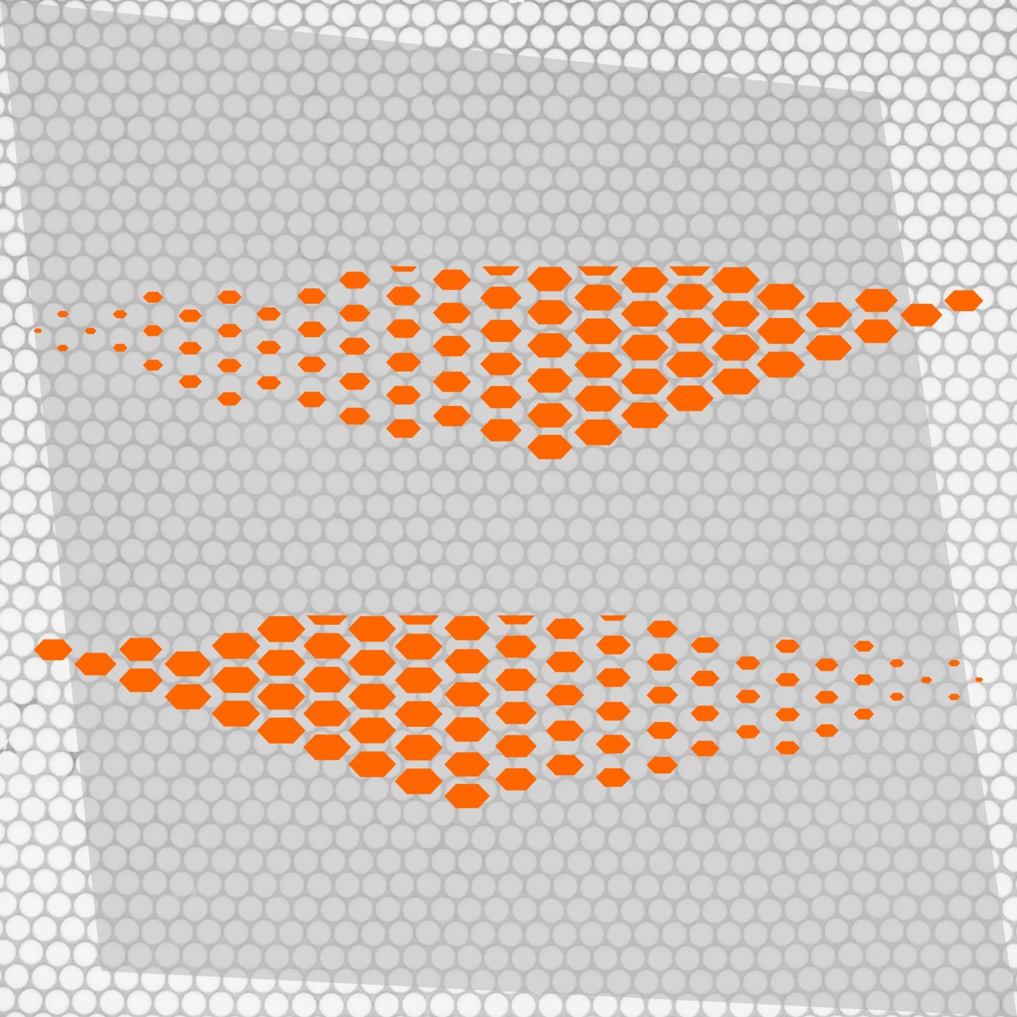 Kit Golf TCR Honeycomb Both Sides Vinyl Decal Sticker Geometric Graphics. Universal compatible model Auto Racing Side Vehicle Stripes