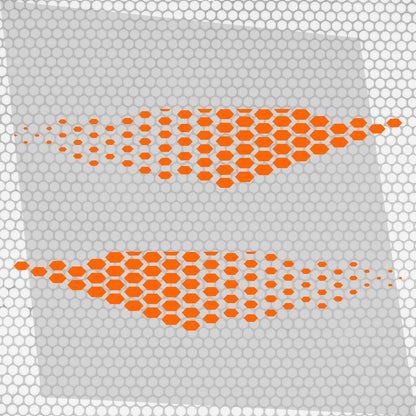 Kit Golf TCR Honeycomb Both Sides Vinyl Decal Sticker Geometric Graphics. Universal compatible model Auto Racing Side Vehicle Stripes