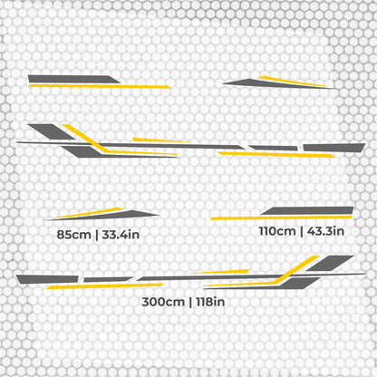 Set Caravan Sticker Stripes Uranus Graphics Caravan Kit | Camper Van or Caravan Car Decoration Decals Kit | Motorhome Adhesive Decor Vinyl