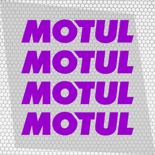 Set 4 Pcs Motul Oil Sponsor Emblem Graphic Stickers