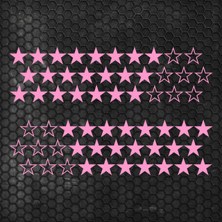 Kit 60 Pcs Sticker Stars on your car or any vehicle