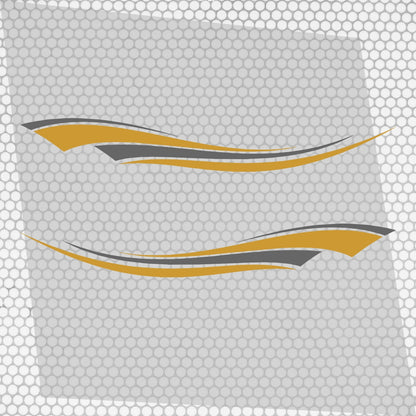 Set 2 Pcs Vehicle Stripes Auto Graphics Car RV Trailer Truck Boat Accent Stripe Both Sides Decals | Van Stripes Sides vinyl Decor adhesives