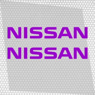 Set 2 Pcs Nissan Logo Decal Sticker Sport Racing Stripes Emblem Graphic