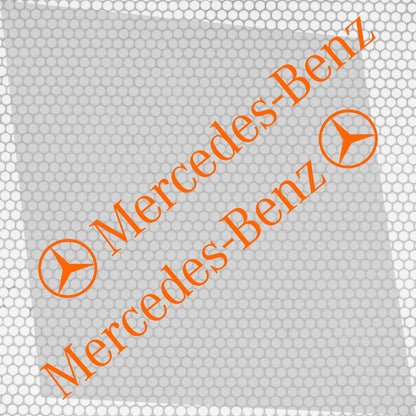 Set Mercedes Logo Decal Sticker Sport Racing Stripes Emblem | Mercedes Cut Emblem Graphic Vehicle Sticker, Vinyl Car Decal Both Sides