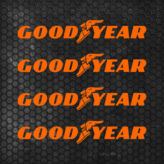 Set 4 Goodyear Tyre Sponsor Vinyl Racing Motorsport Emblem Sticker