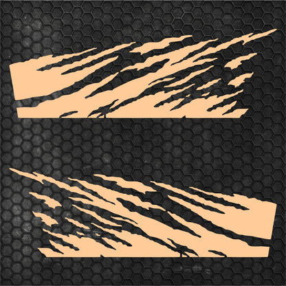 Set 2 Pcs Jerked Grounge Theme Off Road