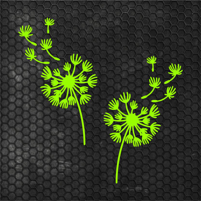 Set 2 Pcs Boho Style Dandelion Flower decal Van Sticker