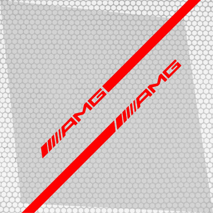 Set 2 Pcs Mercedes AMG Car Stripes. Both Sides Top Stripes Decal Graphics Car, SUV, Truck Sport Decor Decals | Motorsport Stripes Graphics