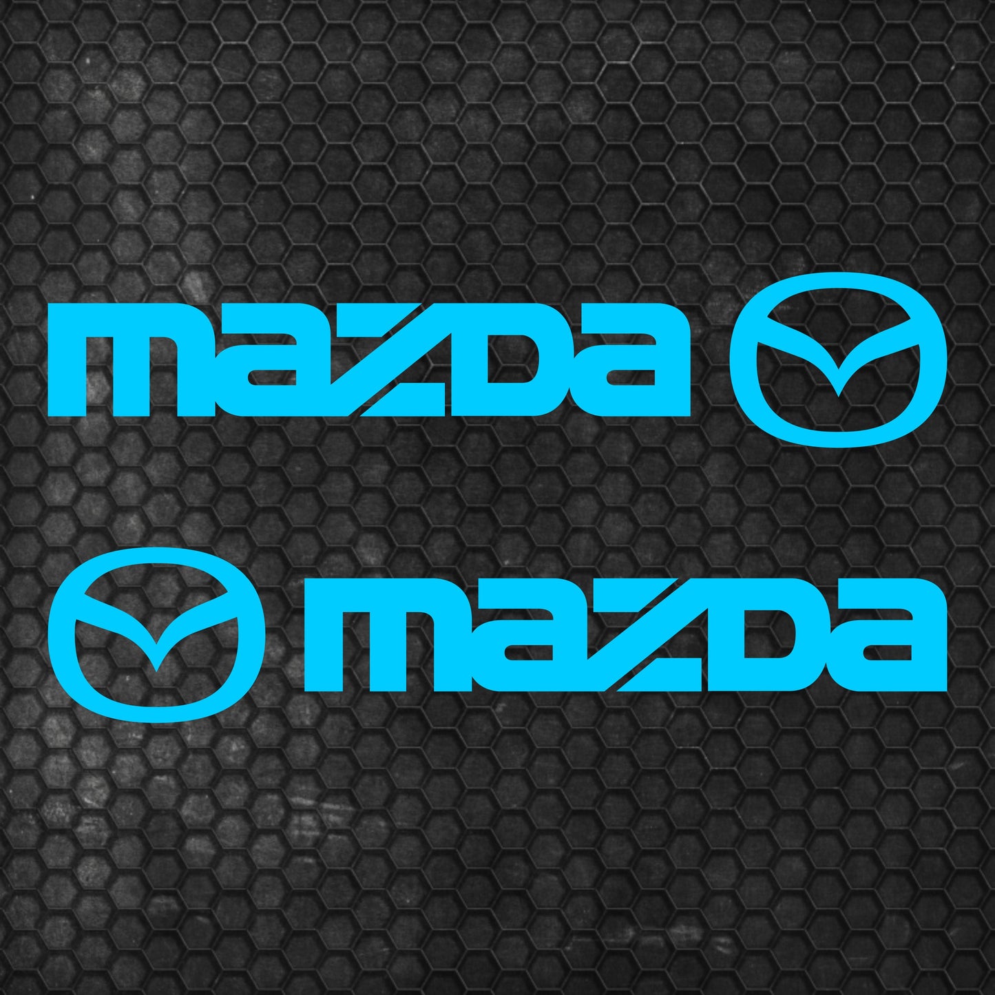 Set Mazda Logo Decal Sticker Sport Racing Stripes Emblem | Mazda Cut Emblem Graphic Vehicle Sticker, Vinyl Car Truck Van Decal Both Sides