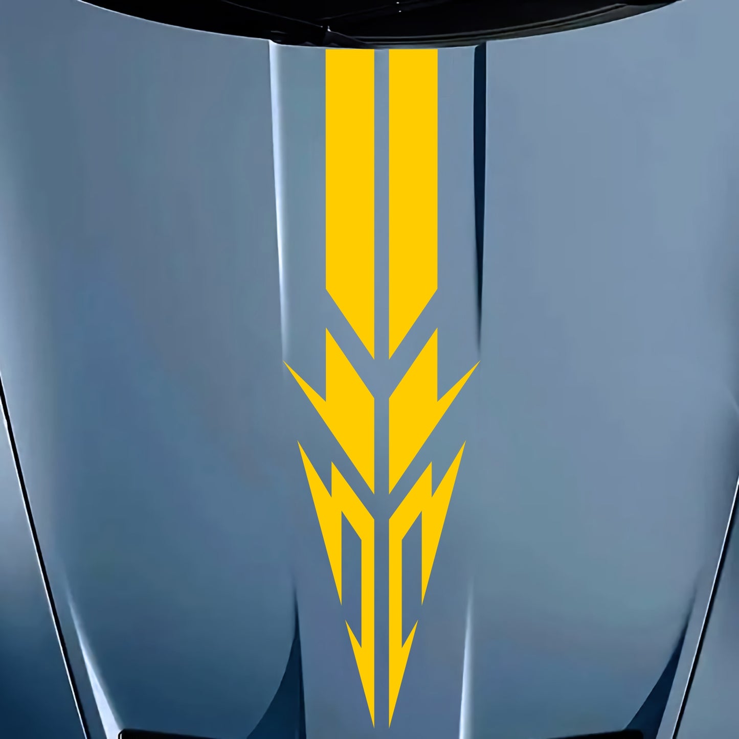 Car Hood and Roof Stripe Racing Decal Wrap Universal Car | Hood Stripe Vinyl Car Decals | Self-Adhesive Scratch Resistant | Tribal Style Car