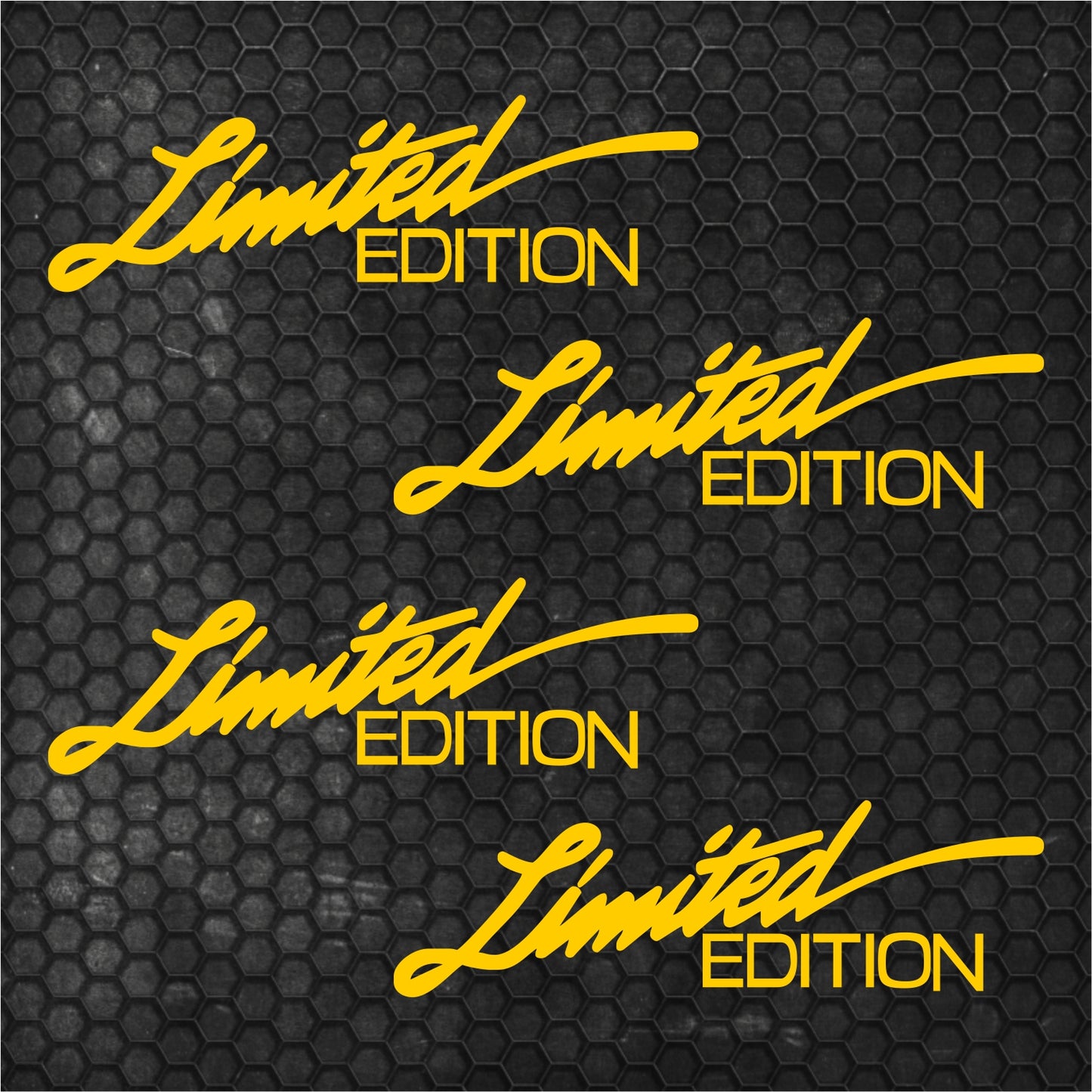 Set 4 Pcs Sport Limited Edition HQ Graphics Cut Stickers vinyl Decals | Limited Edition Car Auto Sticker Motorsport Decal No Background wrap