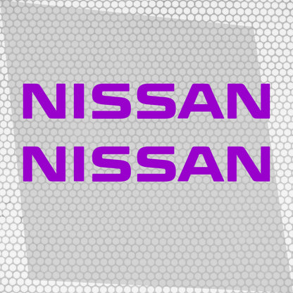 Set 2 Pcs Nissan Logo Decal Sticker Sport Racing Stripes Emblem Graphic | Nissan Cut Emblem logo Vehicle Sticker, Vinyl Car Decal Both Sides