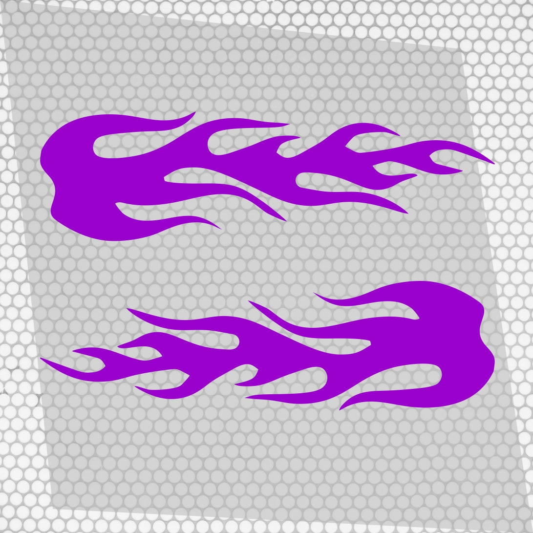 Set 2 Pcs Fire Flames Graphics effect car sticker Both Sides Stripes Decal Graphics Car, SUV, Truck Decals | Fire flames graphics Adhesive