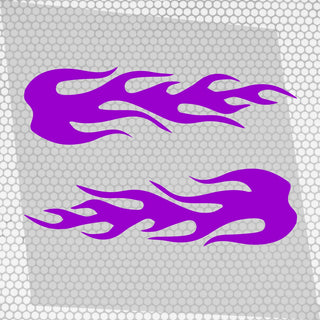 Set 2 Pcs Fire Flames Graphics effect car sticker