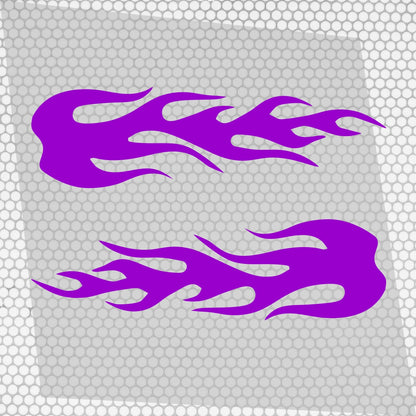 Set 2 Pcs Fire Flames Graphics effect car sticker Both Sides Stripes Decal Graphics Car, SUV, Truck Decals | Fire flames graphics Adhesive