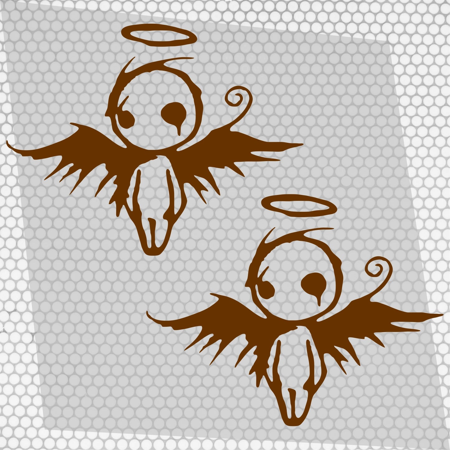 2 Pcs Sad Emo Angel Decal Sticker | Scary Angel Graphic Decal for Window, Vinyl Car Truck Van | Funny Stickers decor Angel Cover Adhesive wrap