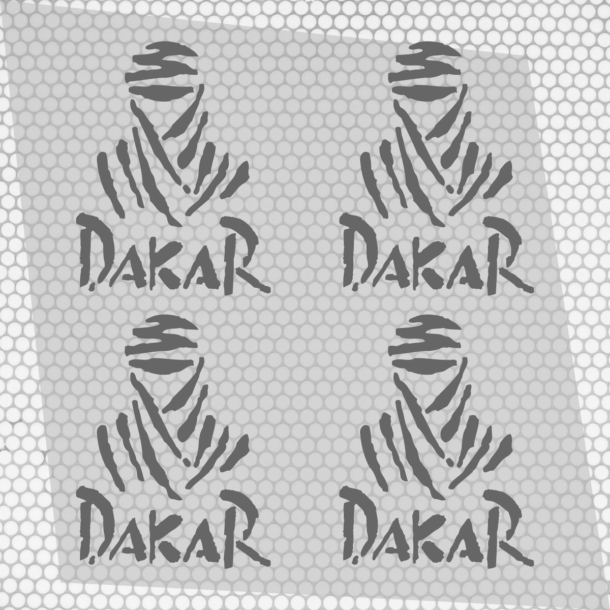 4 Pcs Dakar Sticker Sponsor Vinyl Decal Badge