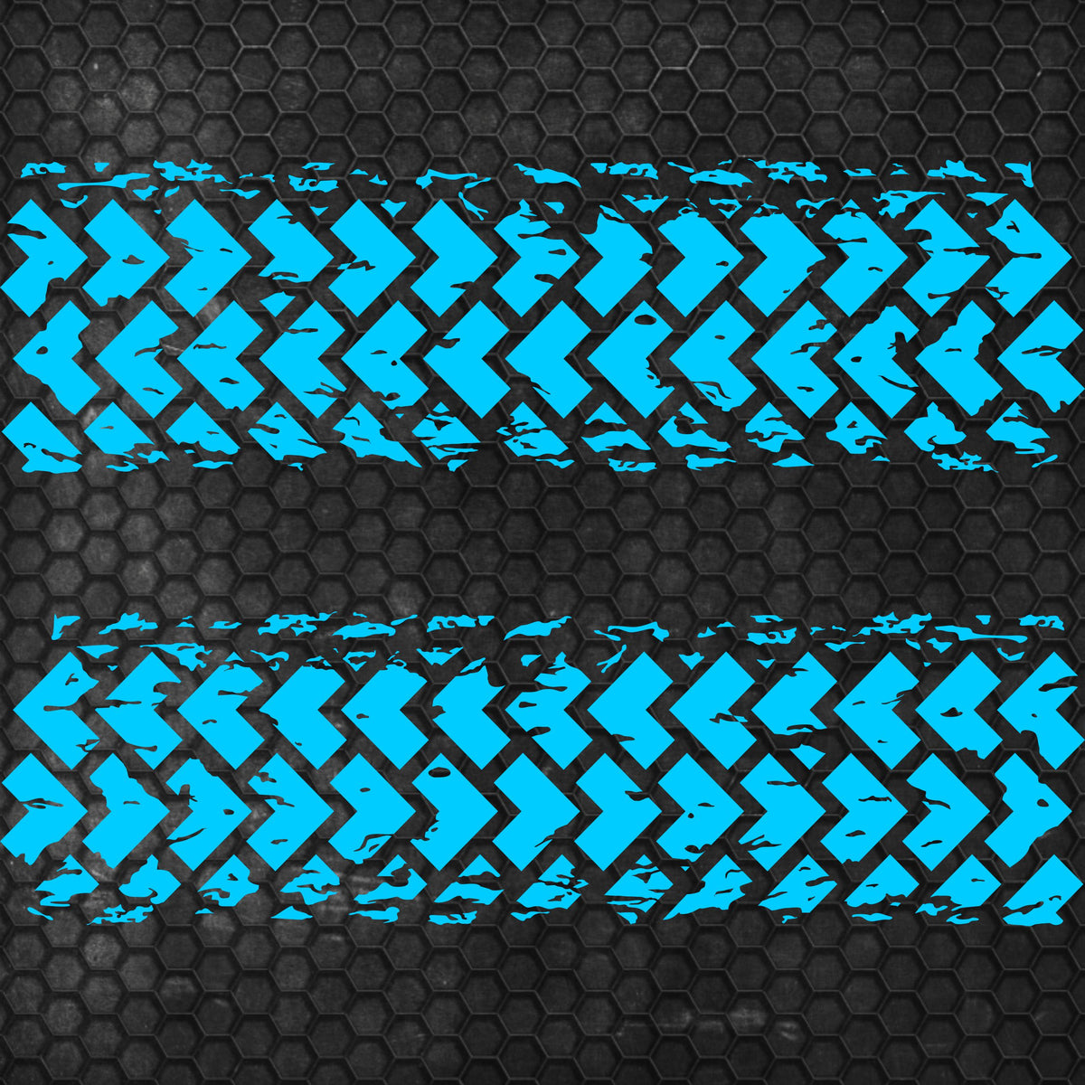 Kit 2 Pcs Factory Crafts Tire Tracks Graphics Both Sides Decal Wrap | For All Offroad 4x4, Car, Van Motorsport Decals | Crafts Tire Stickers
