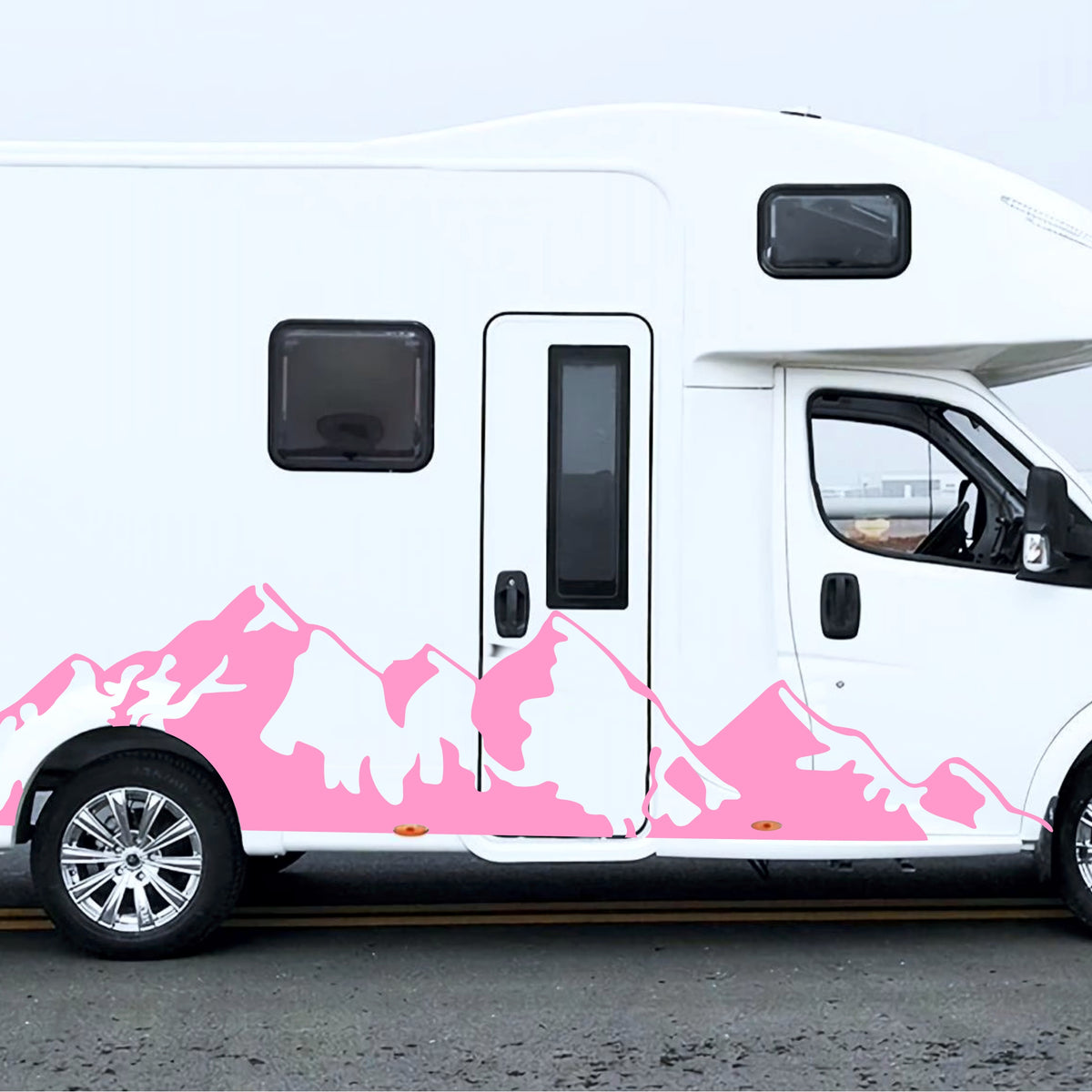 2 Pcs Nature Big Montains Graphics Decal Both Sidesfor any Vehicle Vinyl Stripes RV Car Truck Camper Van Boat Trailer Side Offroad Sticker