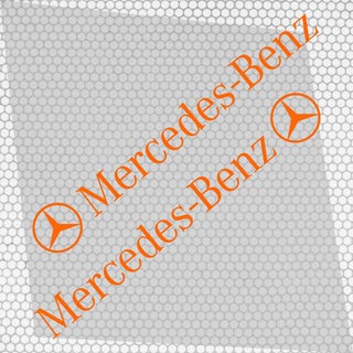 Set Mercedes Logo Decal Sticker Sport Racing Stripes Emblem