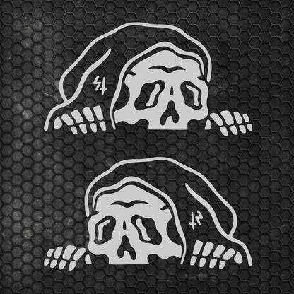 Set 2 Pcs Car Stickers Motive Monsters Blood JDM Decals | Sticker Graphics Both Sides Scary Pattern Wrap Vinyl Decals | Funny Graphics vinyl