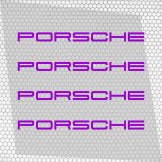 Set 4 Porsche Logo Graphic Vinyl Motorsport Emblem Sticker