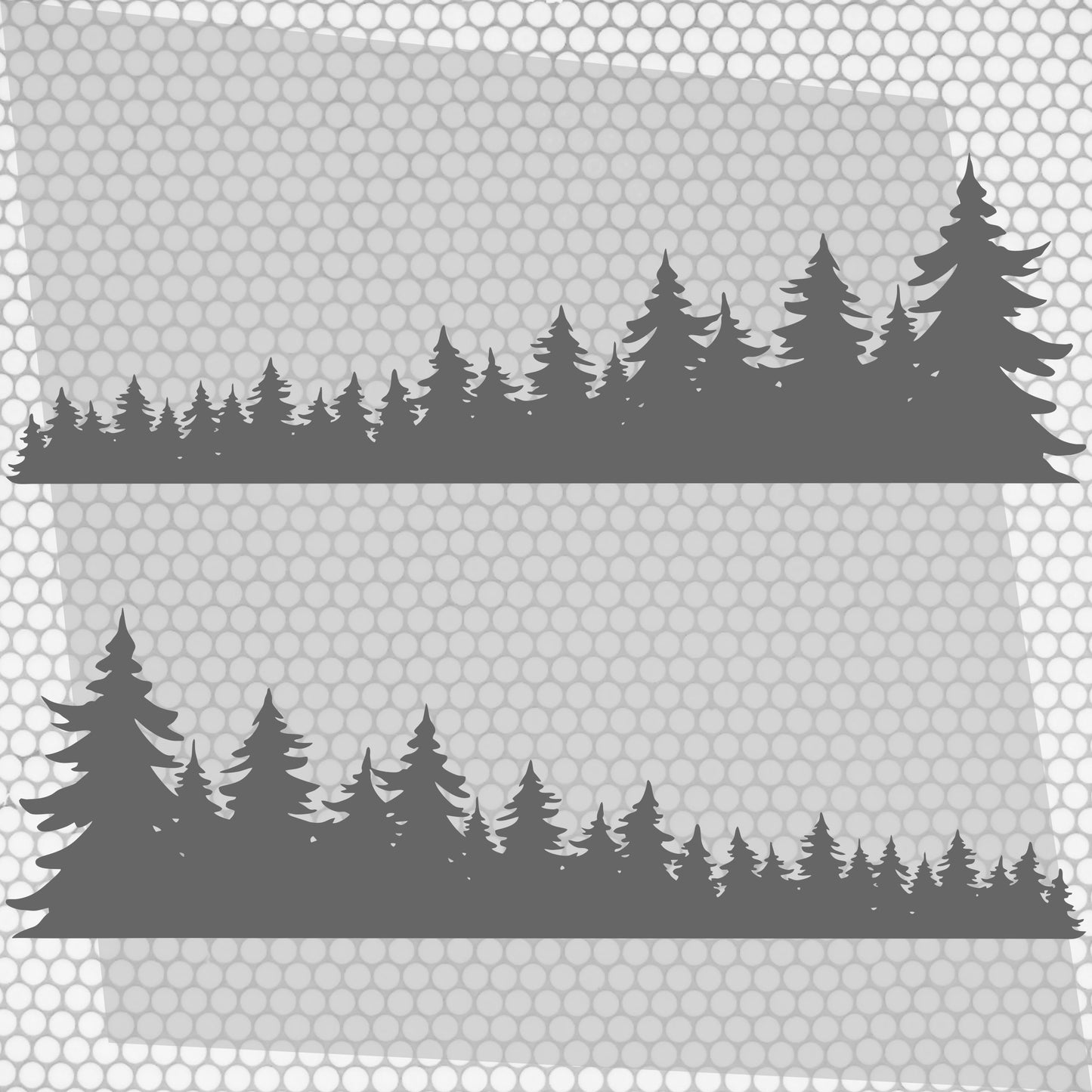 Set Forest Full of Trees Landscape Graphics Both Sides Stripes Decals. Nature Forest Car Camper Van Trailer Camping Offroad adhesive wrap