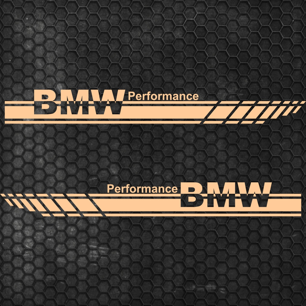 Set 2 Pcs Performance Car Stripes. Both Sides Top Stripes Decal Graphics Car, SUV, Truck Sport Decor Decals | Motorsport Stripes Graphics