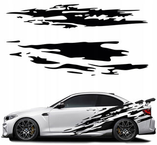 Set 2 Pcs Jerked Grounge Theme Decals Auto Sticker