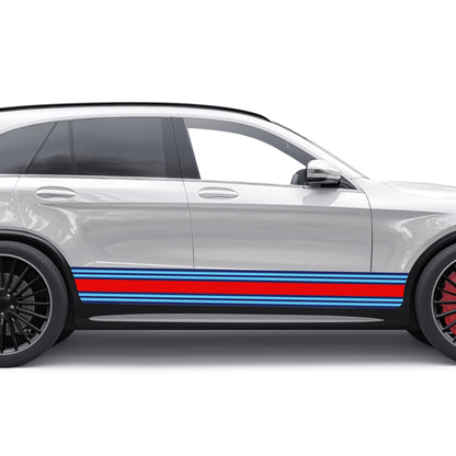 2 Pcs Martini Pattern RV Car Truck Boat Trailer Side Accent Decals Graphics Stripes | 2 Styles avaliable Side Stripes Decor for any vehicle
